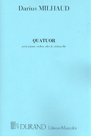 Quatuor op.417 pour violon, alto, violoncelle et piano