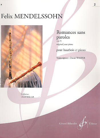 Romances sans paroles op.30 pour hautbois et piano