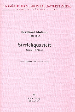 Streichquartett op.18,3 Partitur und Stimmen