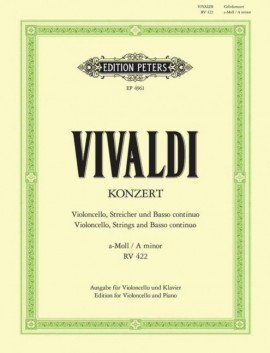 Klavierauszug mit Solostimme Konzert a-Moll RV 422