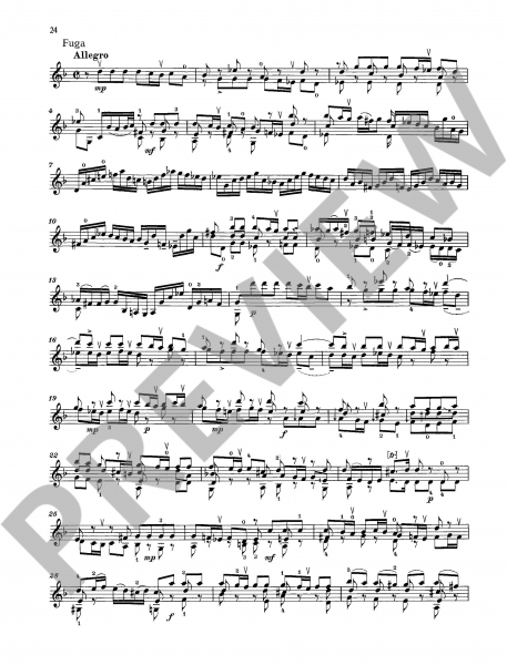 Sonaten für Violine Sonaten und Partiten BWV 1001-1006