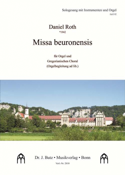 Missa beuronensis für gregorianischen Choral und Orgel (Orgel 2 ad lib)