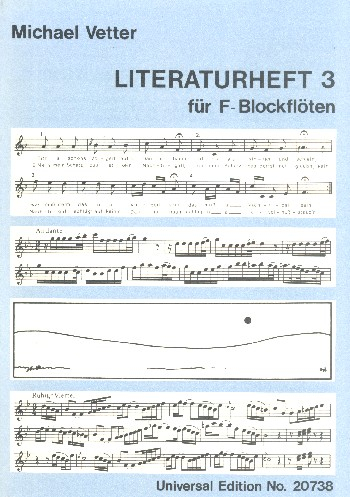 Blockflötenschule - Literaturheft Band 3 für F-Blockflöte