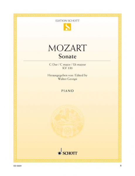 Sonate C-Dur KV 330 für Klavier
