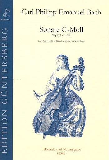 Sonate g-Moll Wq88 Helm510 für Viola da gamba (Viola) und Cembalo