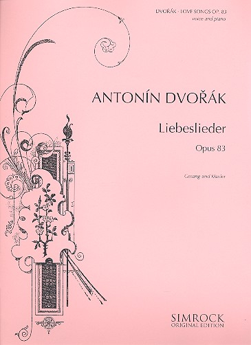 Liebeslieder op.83 für Singstimme und Klavier (dt/en/ts)