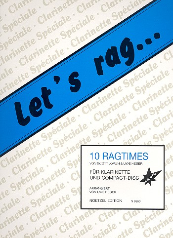 Let&#039;s rag (+CD) 10 Ragtimes für Klarinette