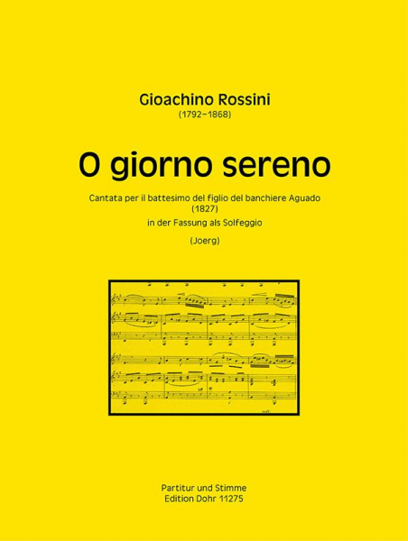 O giorno sereno für Gesang (Melodieinstrument) und Klavier