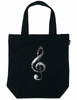Vorschau: Tasche agifty City Vorschau: Tasche agifty City Shopper Violinschlüssel golden/silber