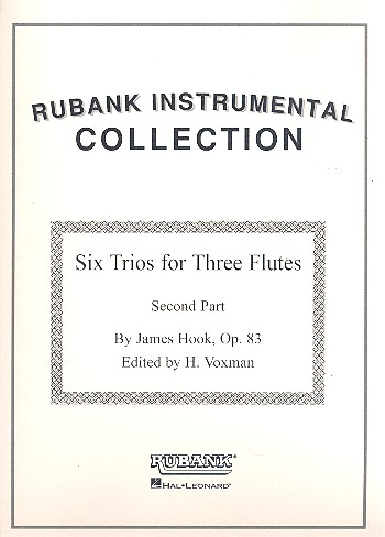 6 Trios op.83 for 3 flutes (or clarinets, saxophones)