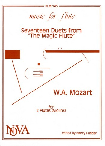 17 duets from the magic flute for 2 flutes (vl), parts