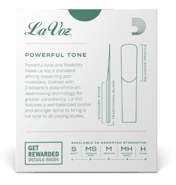 B-Klarinetten-Blatt La Voz Böhm, MH, Stärke 3