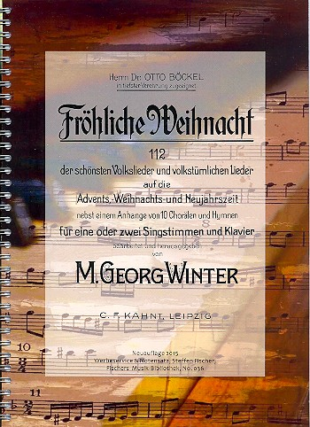Fröhliche Weihnacht für 1-2 Stimmen und Klavier