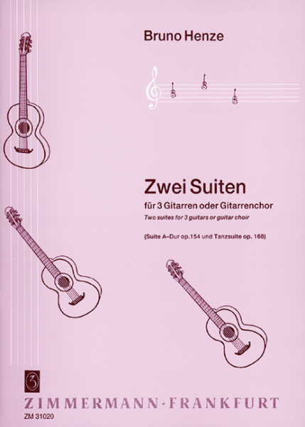 2 Suiten op.154 und op.168 für 3 Gitarren (Gitarrenchor)