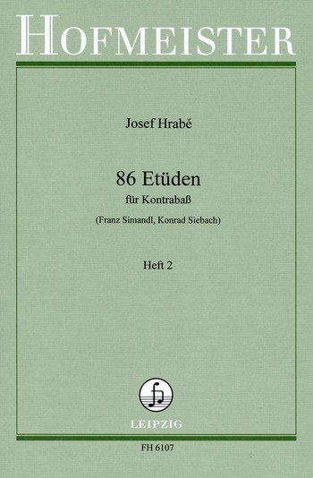 86 Etüden Band 2 (Nr.45-86) für Kontrabaß