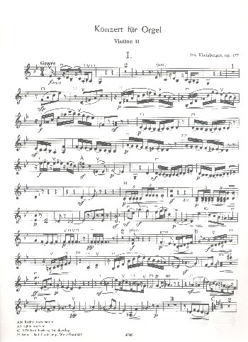 Konzert g-Moll Nr.2 op.177 für Orgel und Orchester,