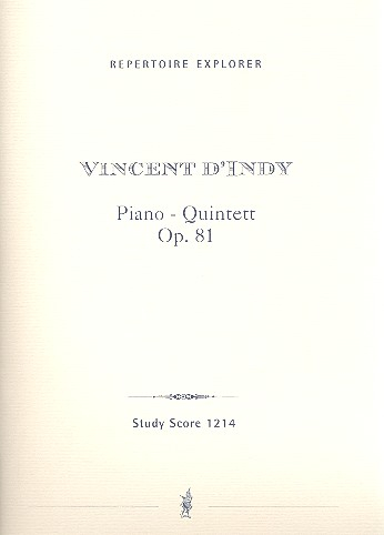 Piano Quintett op.81 für 2 Violinen, Viola, Violoncello und Klavier