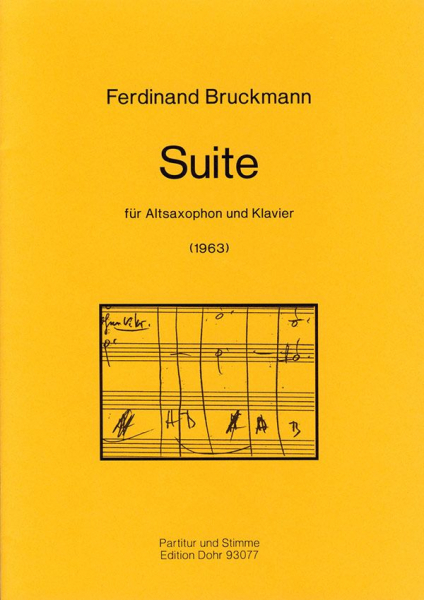 Suite für Altsaxophon und Klavier