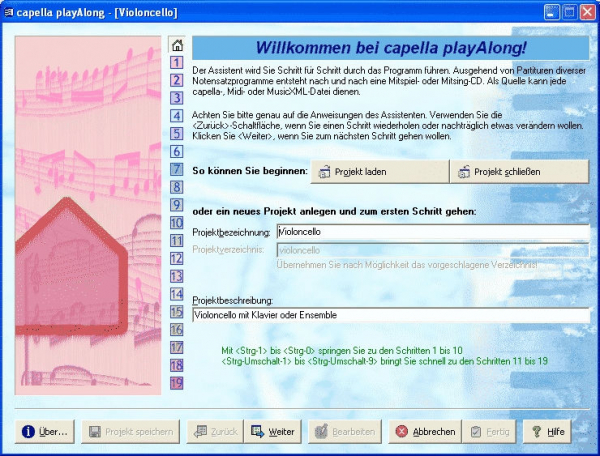 Musik-Software Capella PlayAlong