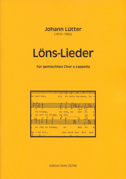 Löns-Lieder für gem Chor a cappella Partitur