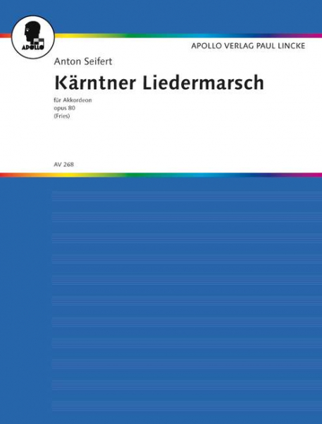 Kärntner Liedermarsch op.80 für Akkordeon