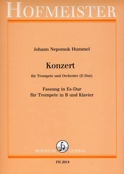 Klavierauszug mit Solostimme Konzert für Trompete und Orchester (Es-Dur)