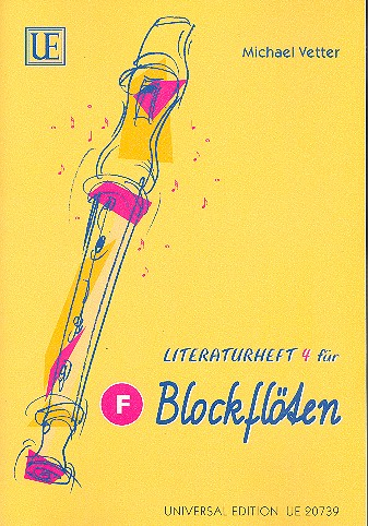 Blockflötenschule - Literaturheft Band 4 für F-Blockflöte