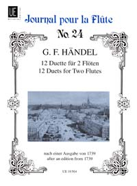 12 Duette für 2 Flöten nach einer Ausgabe von 1739
