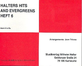 Halters Hits and Evergreens Band 6: für Blasorchester