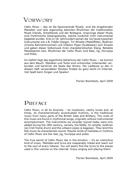 Spielpartitur Celtic Clarinet Duets