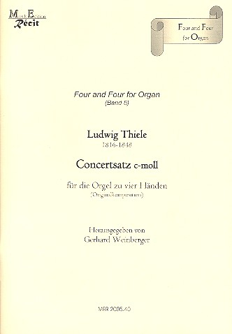 Konzertsatz c-Moll für Orgel zu 4 Händen