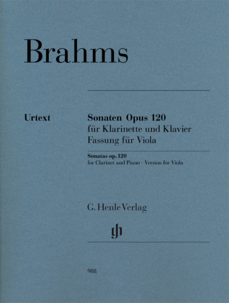 Sonaten op.120 für Klarinette und Klavier für Viola und Klavier