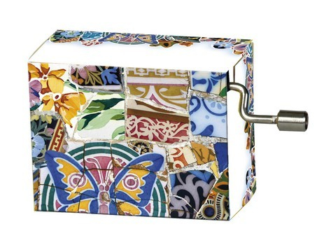 Spieluhr Melodie Free as the Wind Motiv Antoni Gaudi: Parc Güell 3 Barcelona