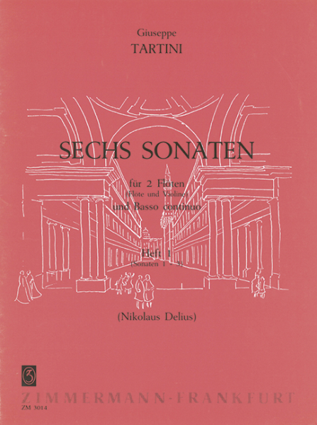 6 Sonaten Band 1 (Nr.1-3) für 2 Flöten (Flöte und Violine)
