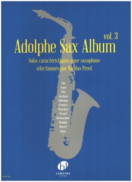 Adolphe Sax Album vol.3 pour saxophone