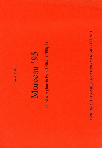 Morceau &#039;95 für Altsaxophon und Klavier