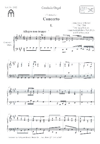 Konzert für Cembalo (Orgel) und Streicher