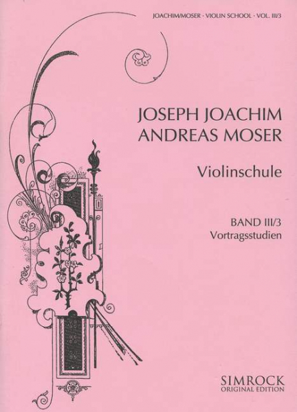 Violinschule Band 3 Teil 3 - Vortragsstudien für Violine
