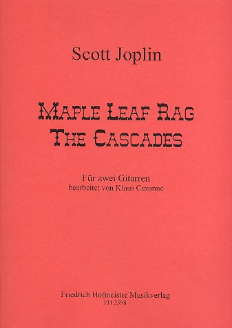 Maple Leaf Rag und The Cascades: für 2 Gitarren