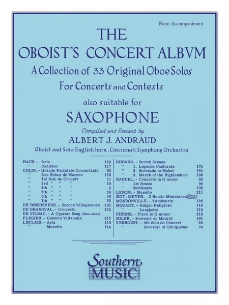 The Oboist&#039;s Concert Album A collection of 33 original