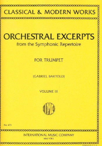 Orchestral Excerpts vol.3 for trumpet