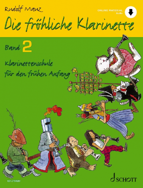 Die fröhliche Klarinette Band 2 - Schule (+Online Audio)