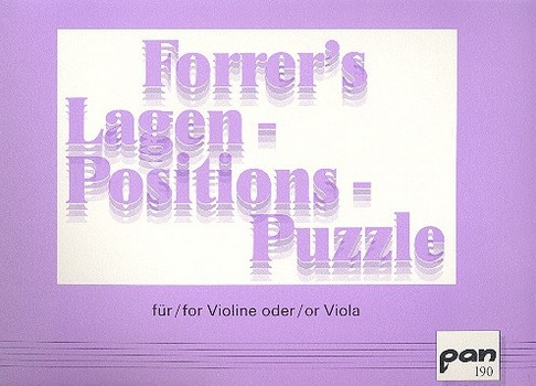 Forrer&#039;s Lagen - Positions - Puzzle für Violine oder Viola