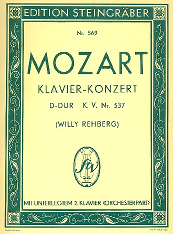 Konzert D-Dur KV537 für Klavier und Orchester für 2 Klaviere