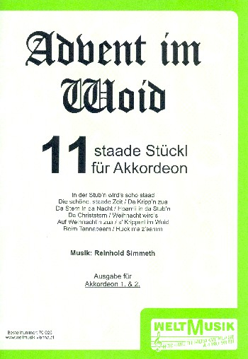 Advent im Woid für 1-2 Akkordeons
