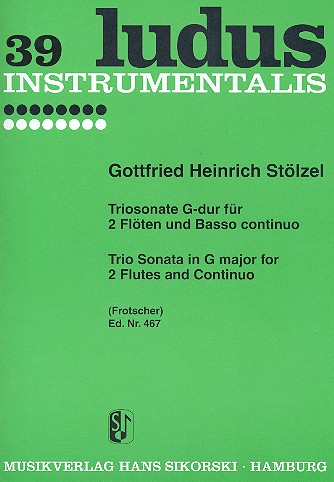 Triosonate G-Dur für 2 Flöten und Bc