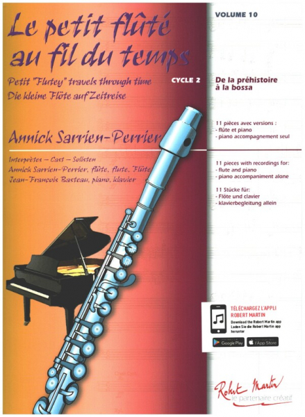 Le petit flûté au fil du temps (+Online Audio) pour flûte et piano