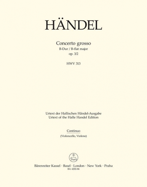 Concerto grosso B-Dur op.3,2 HWV313 für Orchester