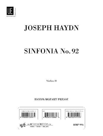 Sinfonie G-Dur Nr.92 Hob.I:92 für Orchester