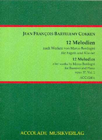 12 Melodien nach Werken von Marco Bordogni op.37 Band 1